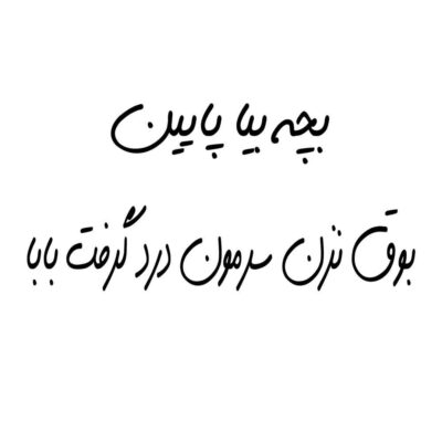 Funny Persian Calligraphy Car Sticker – Bache