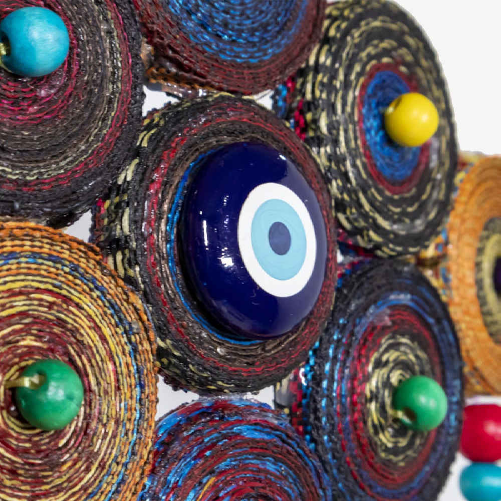 Handmade Evil Eye Wall Hanging Amulet Decor