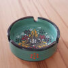 Persian Pottery Ashtray – Handmade Dot Art Design Goldar