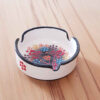 Persian Pottery Ashtray – Handmade Dot Art Design Goldar