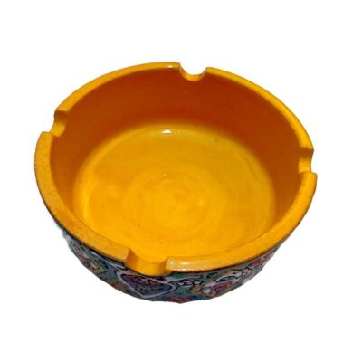 Persian Pottery Ashtray – Minakari Design Panah