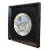 Framed Islamic Engraved Copper Art Labbayk Ya Hussain