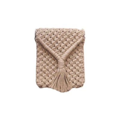 Macrame Crossbody Shoulder Bag Luxurious Handcrafted Rana