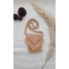 Macrame Crossbody Shoulder Bag Luxurious Handcrafted Sana