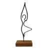 Metal Minimalist Figurine Artwork Sculpture Ballerina Dancer