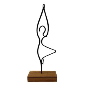 Metal Minimalist Figurine Artwork Sculpture Ballerina Dancer
