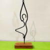 Metal Minimalist Figurine Artwork Sculpture Ballerina Dancer