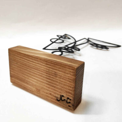 Metal Minimalist Figurine Artwork Sculpture Chehreh