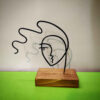 Metal Minimalist Figurine Artwork Sculpture Girl