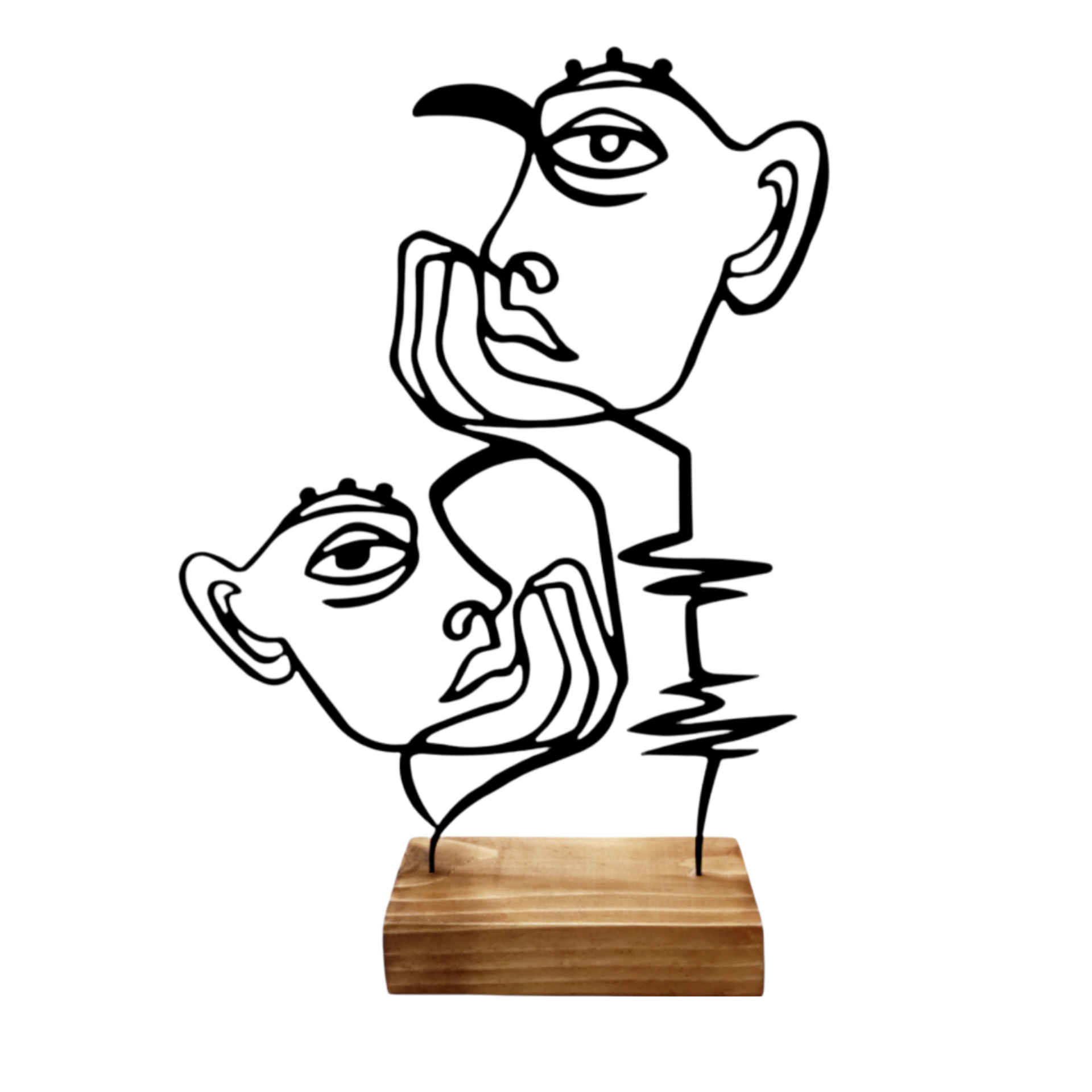 Metal Minimalist Figurine Artwork Sculpture