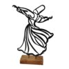 Metal Minimalist Figurine Artwork Sculpture Sama Dance