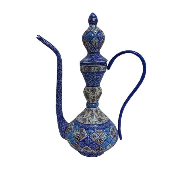 Persian Copper Rosewater Sprinkler - Minakari Enameled Eslimi