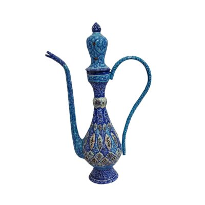 Persian Copper Rosewater Sprinkler – Minakari Enameled Khataei