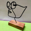 Metal Minimalist Figurine Artwork Sculpture Dokhtar