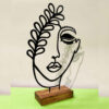Metal Minimalist Figurine Artwork Sculpture Zan