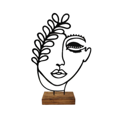 Metal Minimalist Figurine Artwork Sculpture Zan