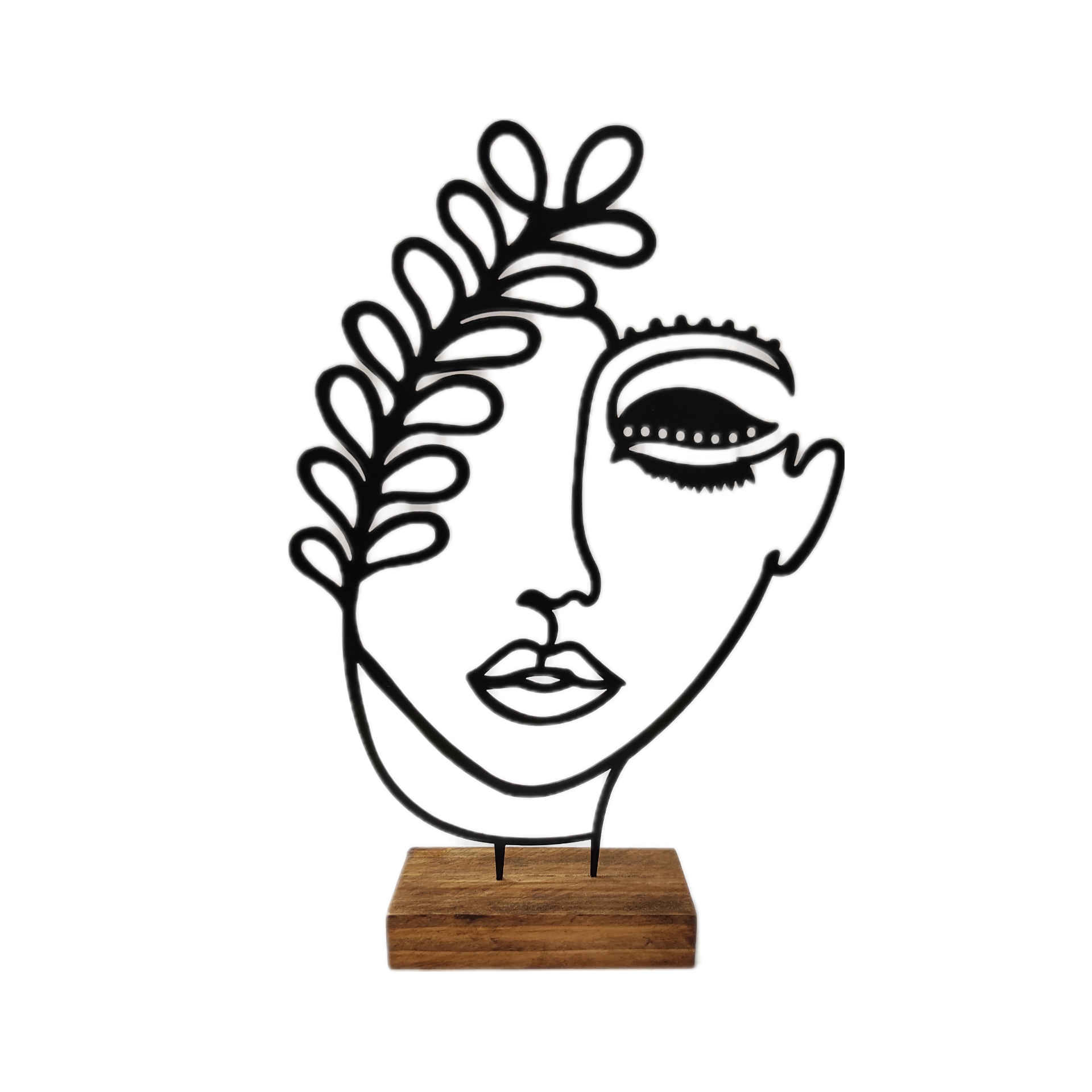 Metal Minimalist Figurine Artwork Sculpture Zan