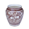 Handcrafted Decorative Persian Pottery Vase with Art Motif Khatoon