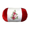 Persian Cylindrical Bolster Pillow in Velvet Fabric Flowers
