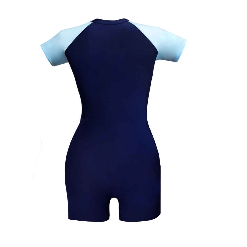 Plus Size Short Sleeve Women’s Modest Swimsuit