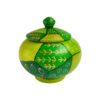 Handcrafted Persian Pottery Sugar Bowl with Lid - Artistic Chehel tekeh