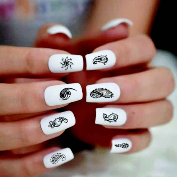 Self-Adhesive Paisley Nail Stickers
