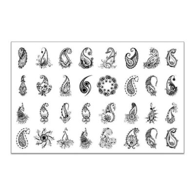 Persian Self-Adhesive Paisley Nail Stickers