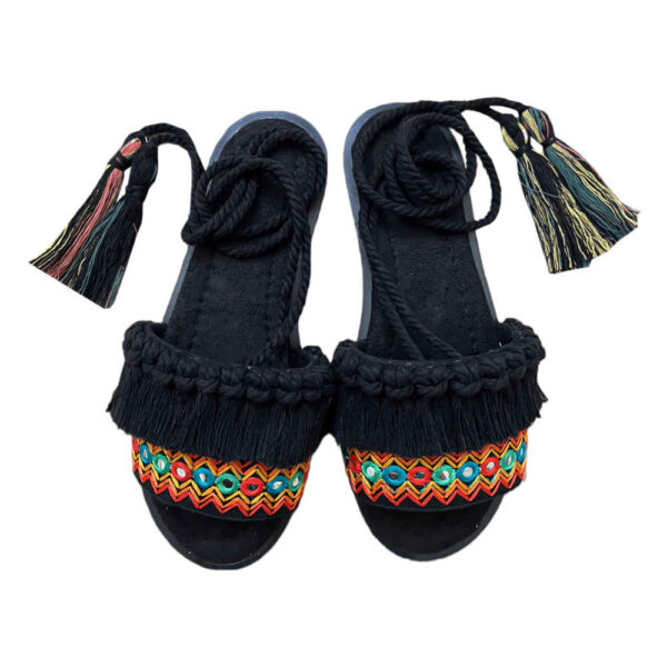 Sling Back Macrame Boho Sandals Model Sahel