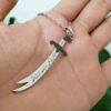 Zulfiqar Sword Necklace - Islamic Steel Sword of Ali ibn Abi Talib