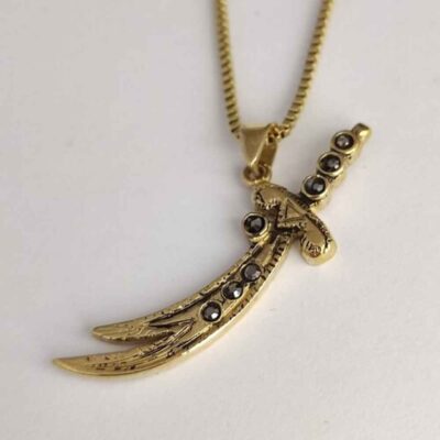 Zulfiqar Sword Necklace – Islamic Sword Necklace Pendant