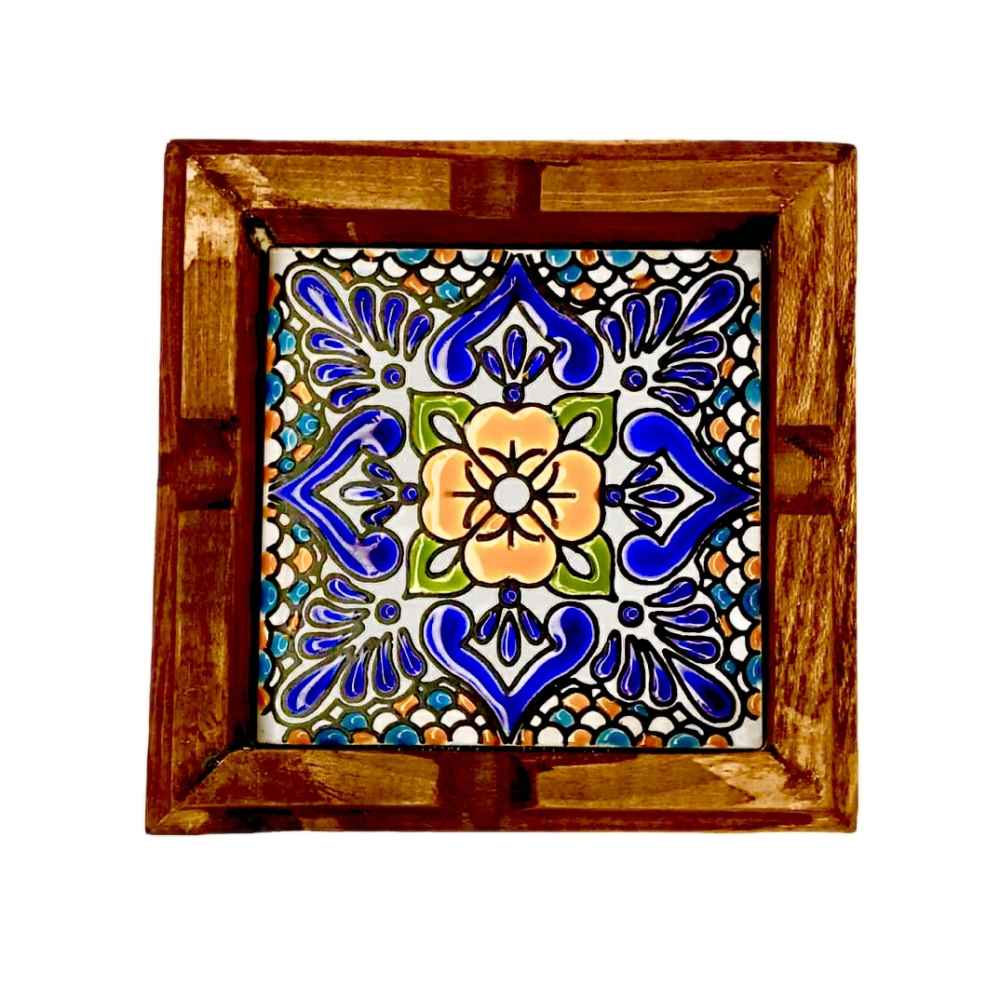 Persian Wooden Ashtray – Traditional Tile Sonati