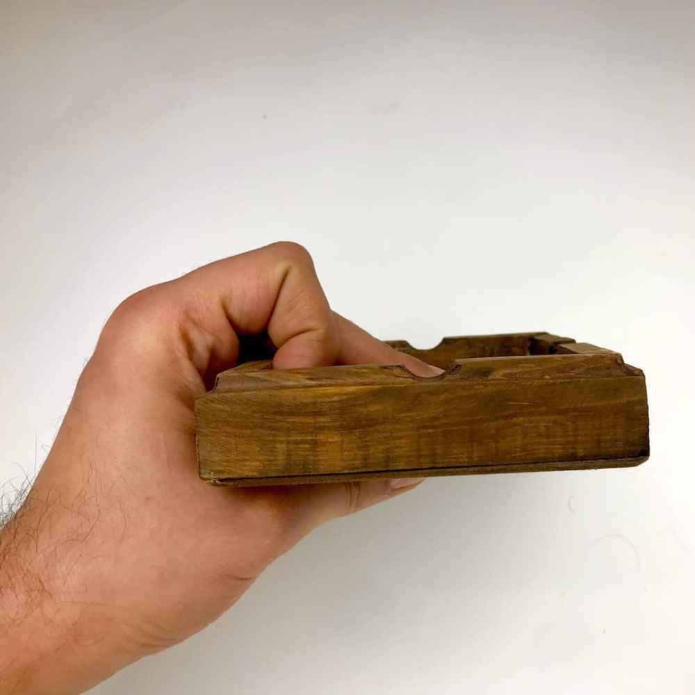 Persian Wooden Ashtray – Traditional Tile Sonati