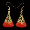Dangle Metal Earrings with Traditional Style Farnoosh