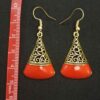 Dangle Metal Earrings with Traditional Style Farnoosh