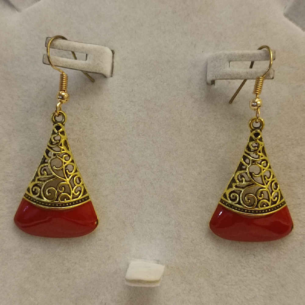 Dangle Metal Earrings with Traditional Style Farnoosh