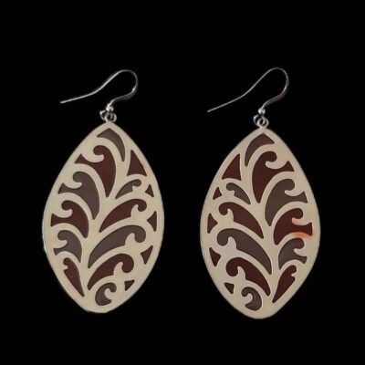 Dangle Metal Earrings with Traditional Style Nastaran
