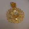 Dangle Metal Earrings with Traditional Style Shams