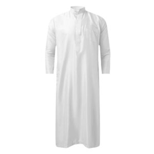 White Thobe / Dishdasha For Men Model Emirate