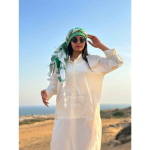 White Thobe Dishdasha For Women Model Iranian