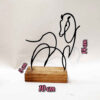 Metal Minimalist Figurine Artwork Sculpture Horse