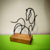 Metal Minimalist Figurine Artwork Sculpture Horse