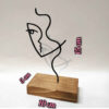 Metal Minimalist Figurine Artwork Sculpture Nice Girl