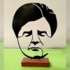Metal Minimalist Figurine Artwork Sculpture Mohammad-Reza Shajarian