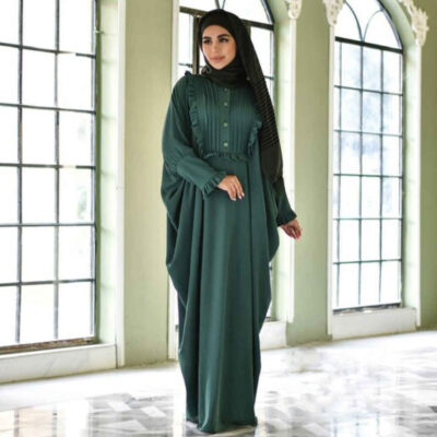 Traditional Butterfly Abaya for Women – Soft Cotton Fabric