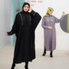 Stylish Butterfly Abaya for Muslim Women – Black Crepe Fabric
