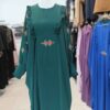 Traditional Abaya for Muslim Women Floral with Soft Crepe Fabric