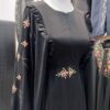 Traditional Abaya for Muslim Women Floral with Soft Crepe Fabric
