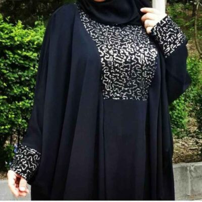 Stylish Butterfly Abaya for Women – Elegant & Comfortable Crepe Fabric