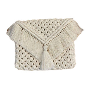 Macrame Crossbody Shoulder Bag Luxurious Handcrafted