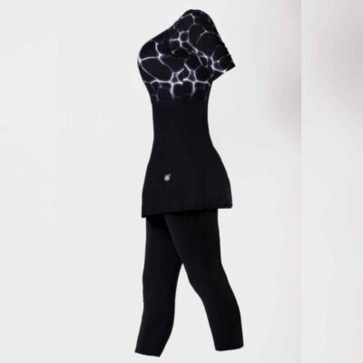Women’s Short Sleeve Modest Swimsuit Model Rima